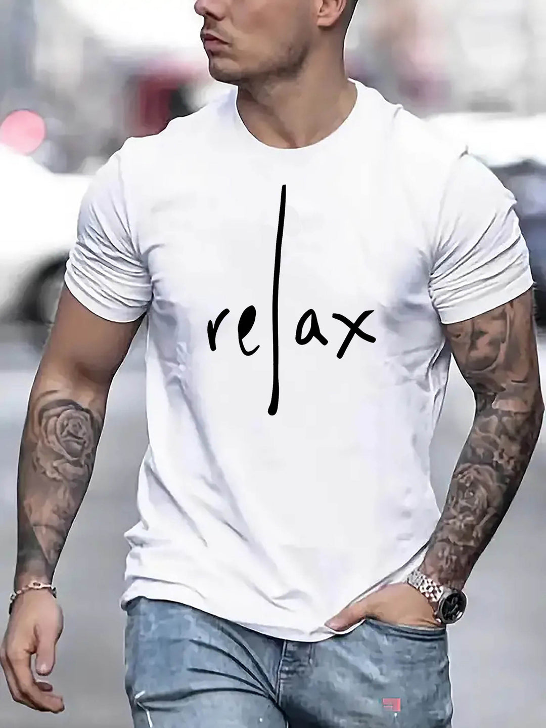 Jason | Heren Casual T-Shirt met Relax Print - Stijlvol en Comfortabel