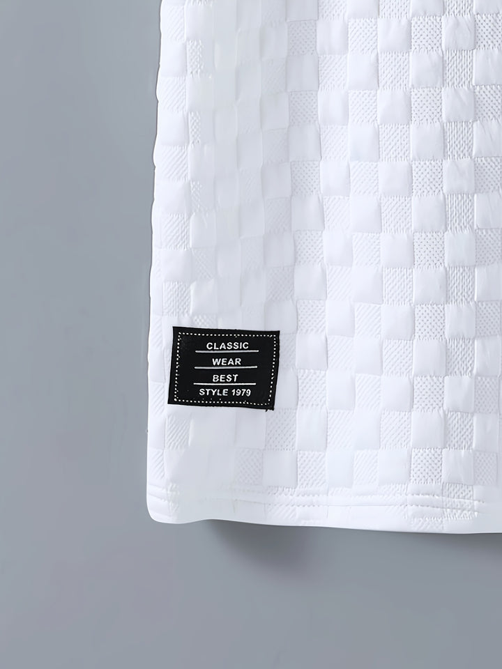 Jason | Casual Witte T-shirt voor Mannen