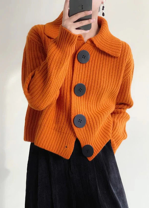 Jill - Elegant Kort Vest met Grote Knopen