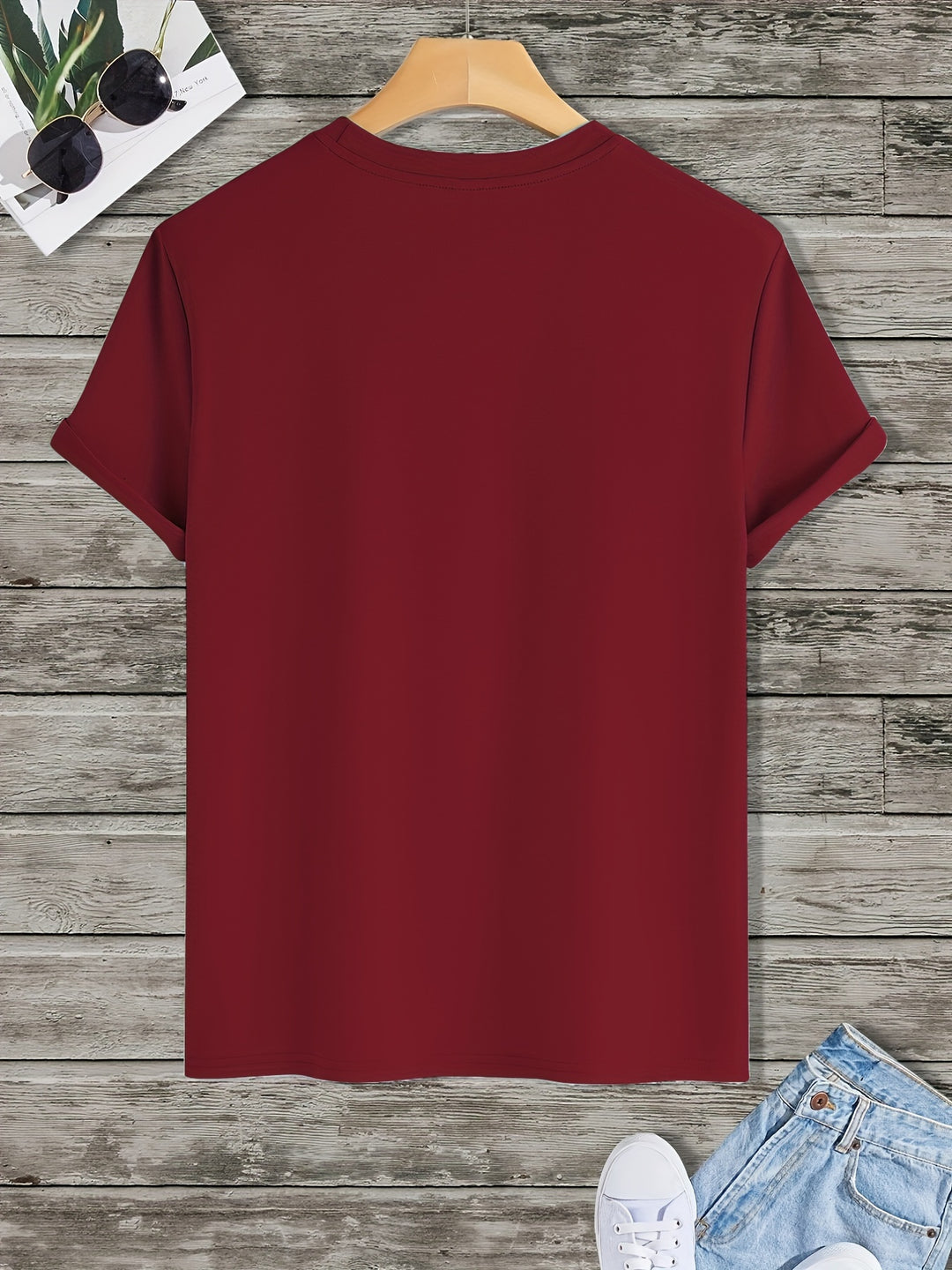 Joel | Heren T-Shirt met Bergbeklimmen Print - Casual en Ademend