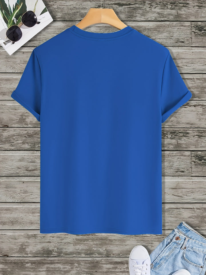 Joel | Heren T-Shirt met Bergbeklimmen Print - Casual en Ademend