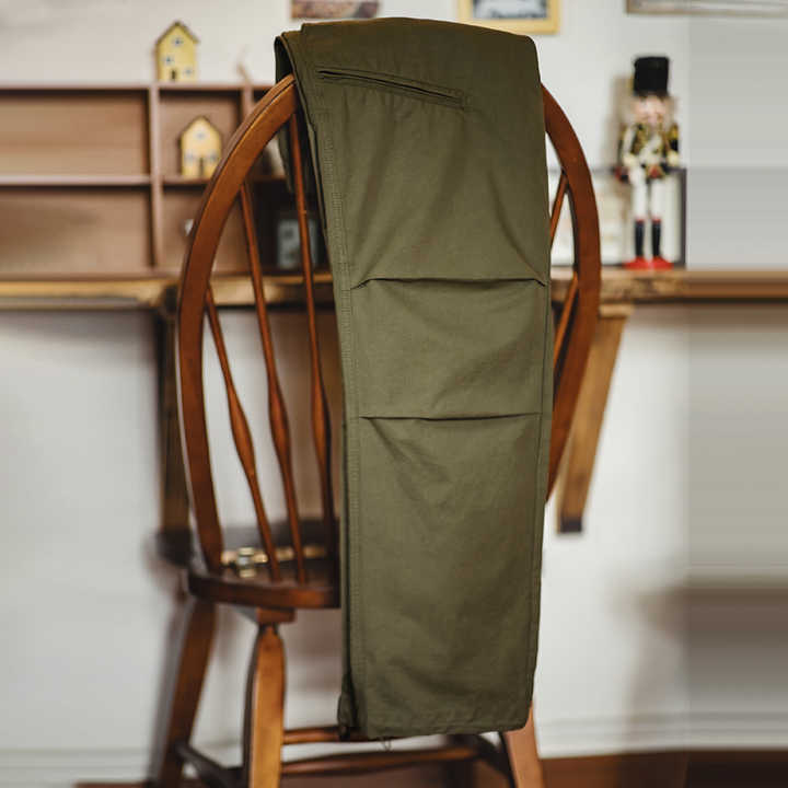 Joris | Retro Cargo Broek met Dubbele Plooi & Trekkoord
