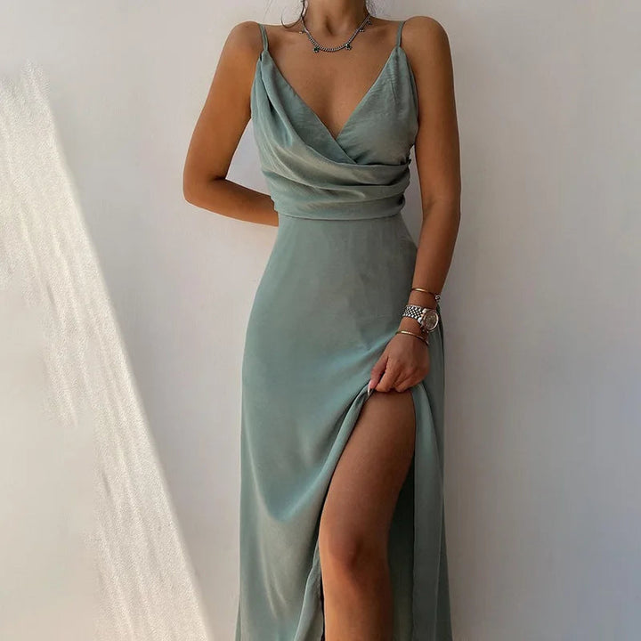 Karin -    Elegante Jurk met Slanke Snit