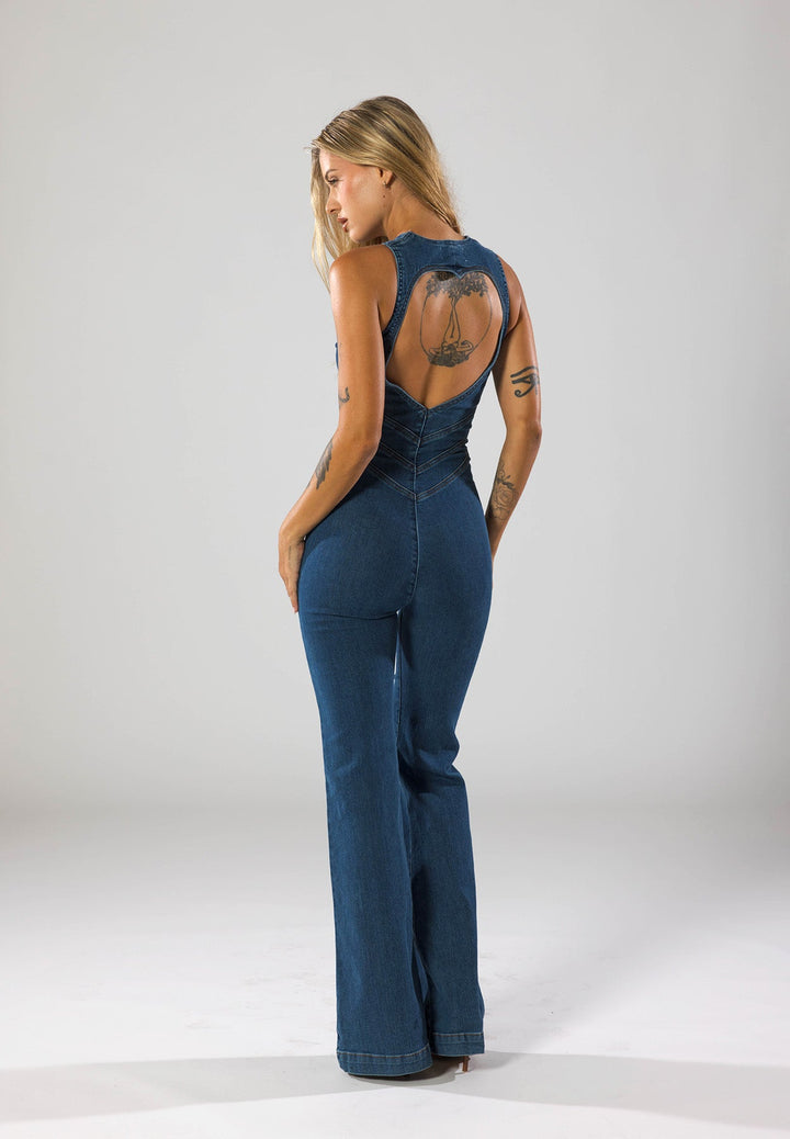 Katalina | Trendy Denim Jumpsuit met Flatterende Pasvorm