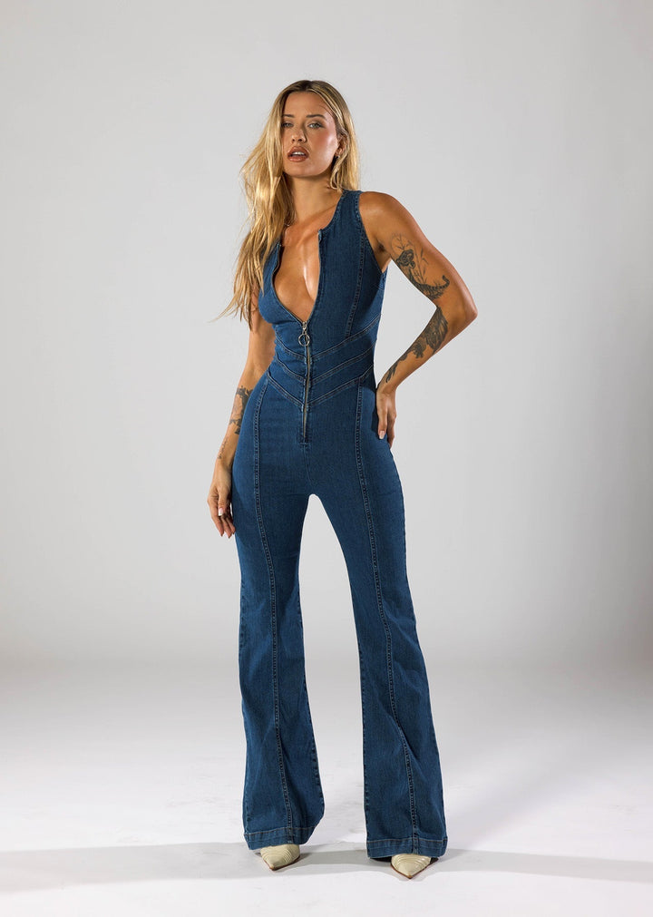 Katalina | Trendy Denim Jumpsuit met Flatterende Pasvorm