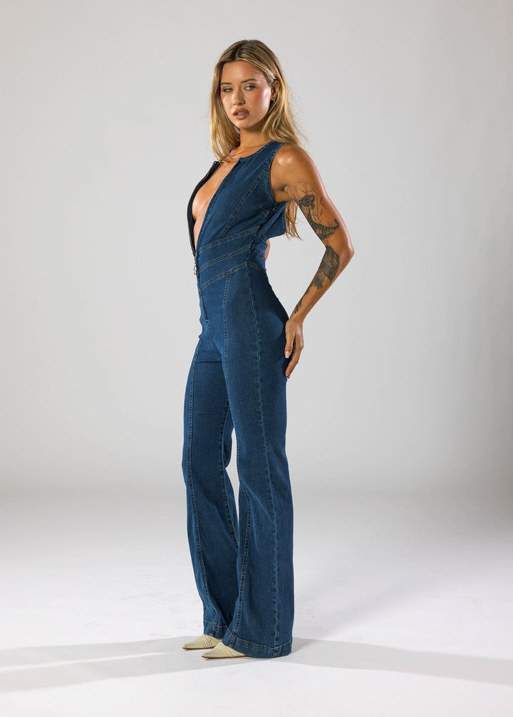 Katalina | Trendy Denim Jumpsuit met Flatterende Pasvorm