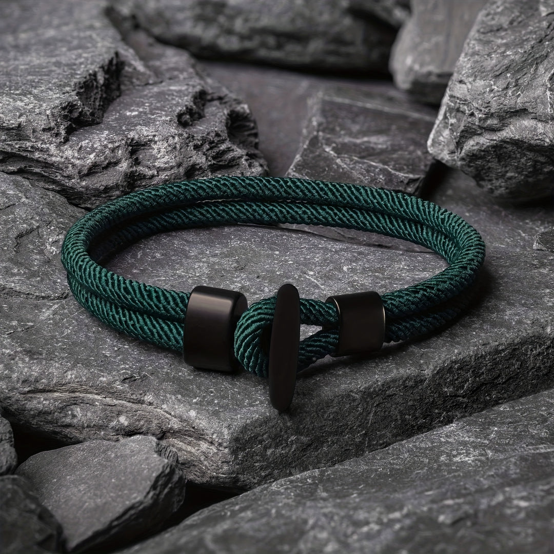Kayden | Stoere Gevlochten Armband met Minimalistisch Sluiting