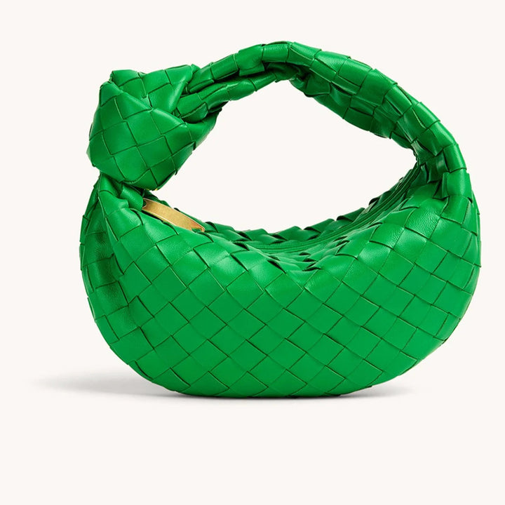 Keira | Luxe Gevlochten Handtas met Knopdetail