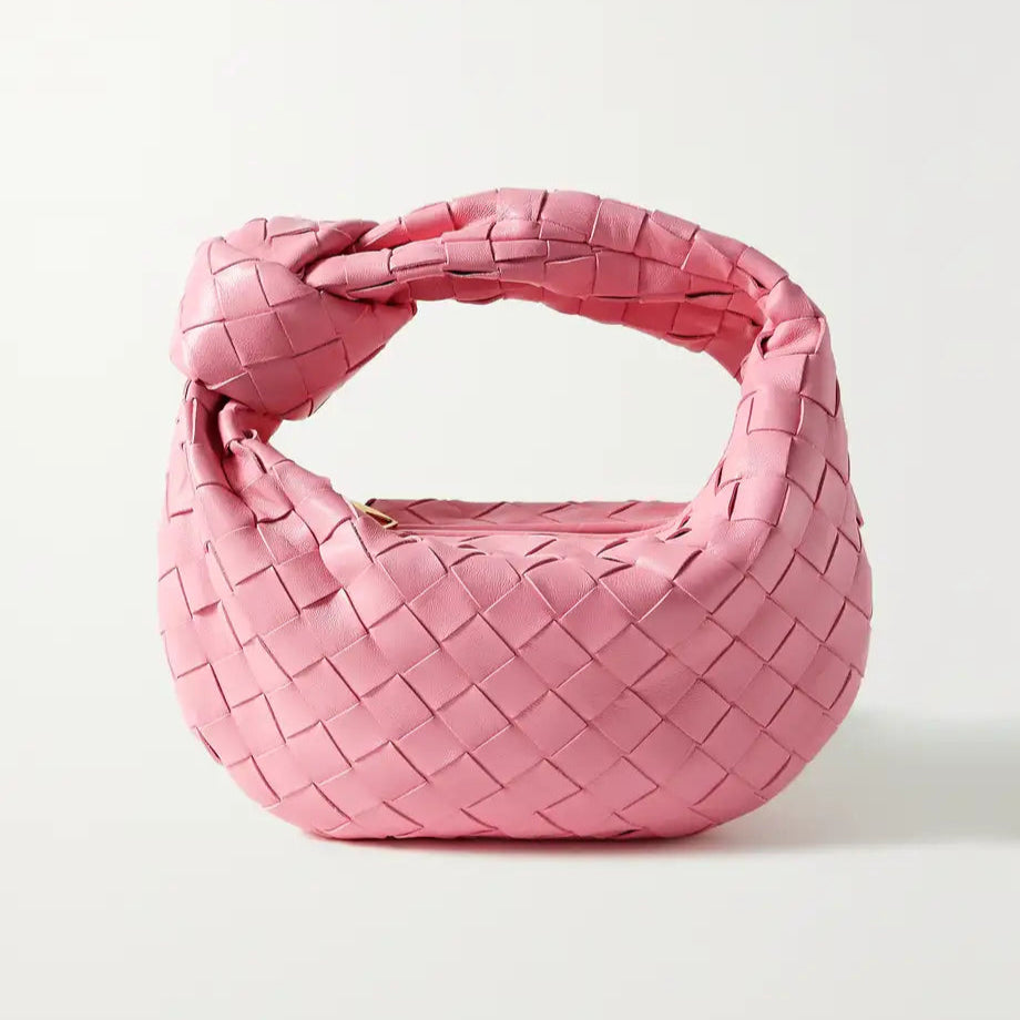 Keira | Luxe Gevlochten Handtas met Knopdetail