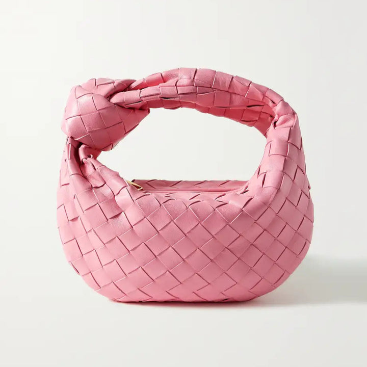 Keira | Luxe Gevlochten Handtas met Knopdetail