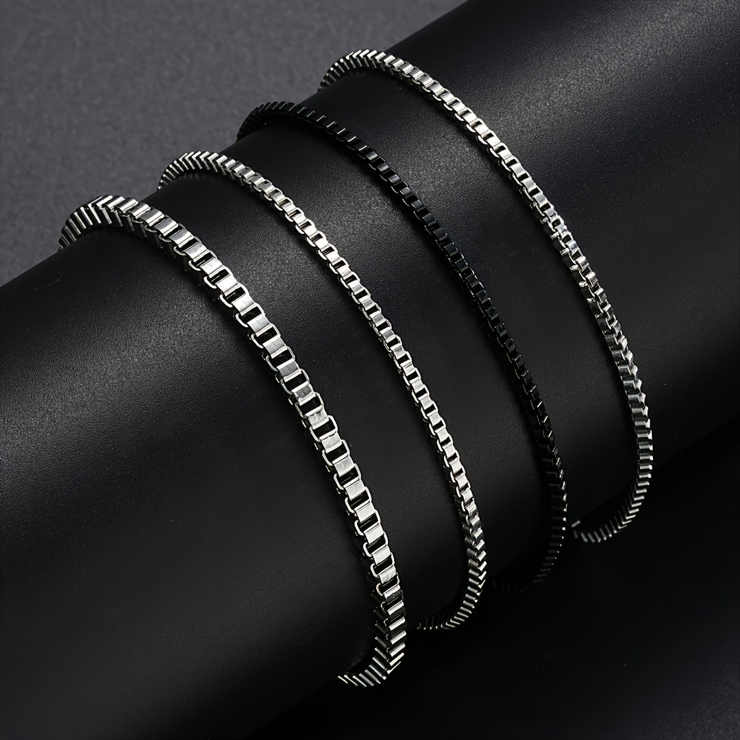 Kevin | Stijlvolle Armbanden Set voor Mannen - 4-Delig Stapelbaar Design