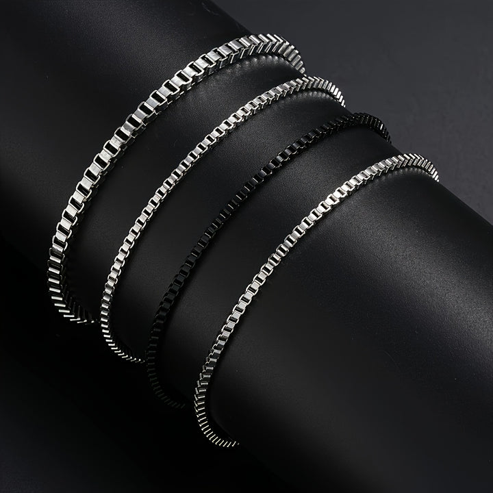 Kevin | Stijlvolle Armbanden Set voor Mannen - 4-Delig Stapelbaar Design
