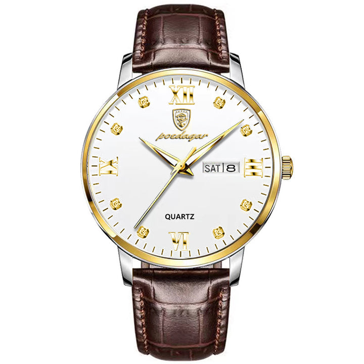 Kobe | Stijlvolle Luxe Herenhorloge met Kalender & Luminous Functie