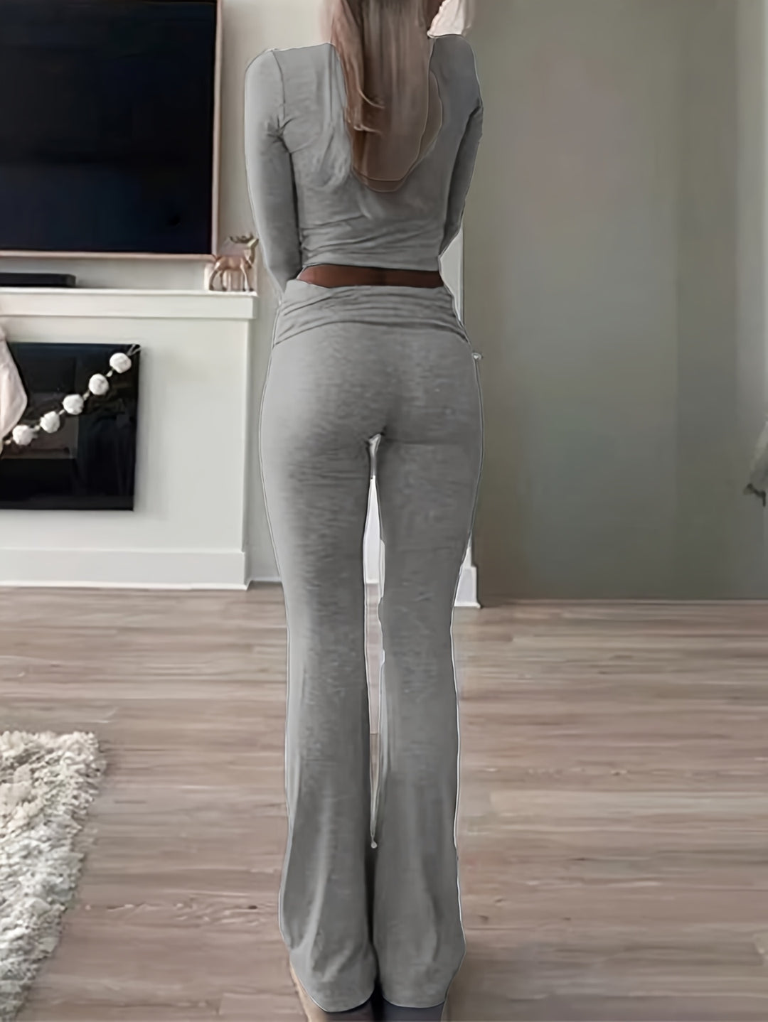 Kyra | Elegante Tweedelige Lounge Set met Flared Broek voor Dames