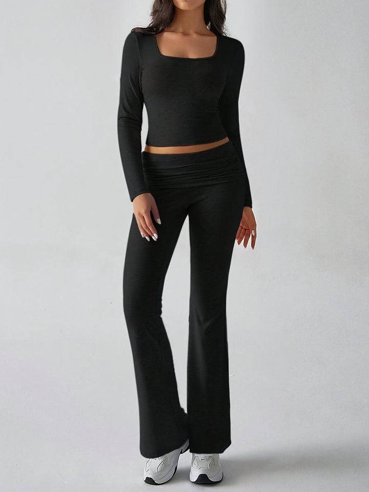 Kyra | Elegante Tweedelige Lounge Set met Flared Broek voor Dames