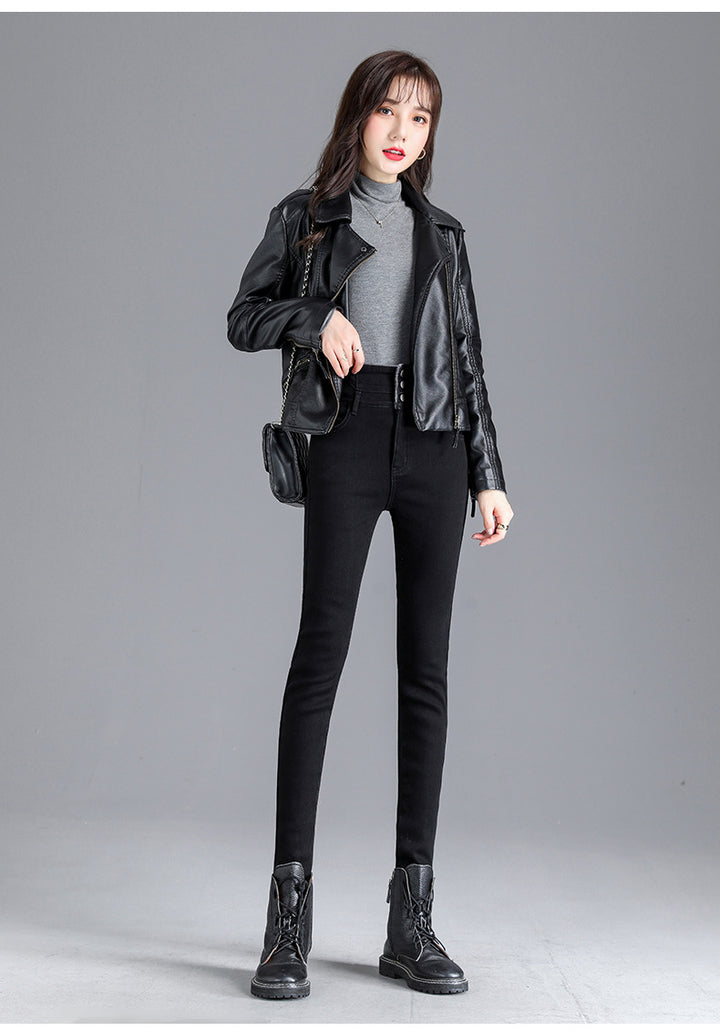 Lainey™ | Stijlvolle Thermische Hoge Taille Skinny Jeans voor Dames