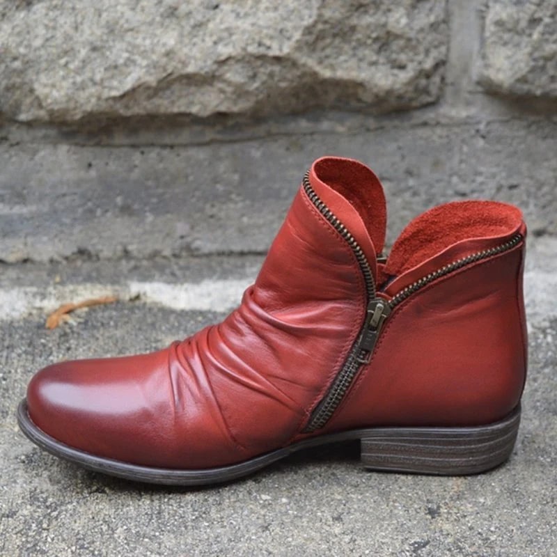 Lakelyn - Elegante Enkelboots met Ritssluiting voor Dames