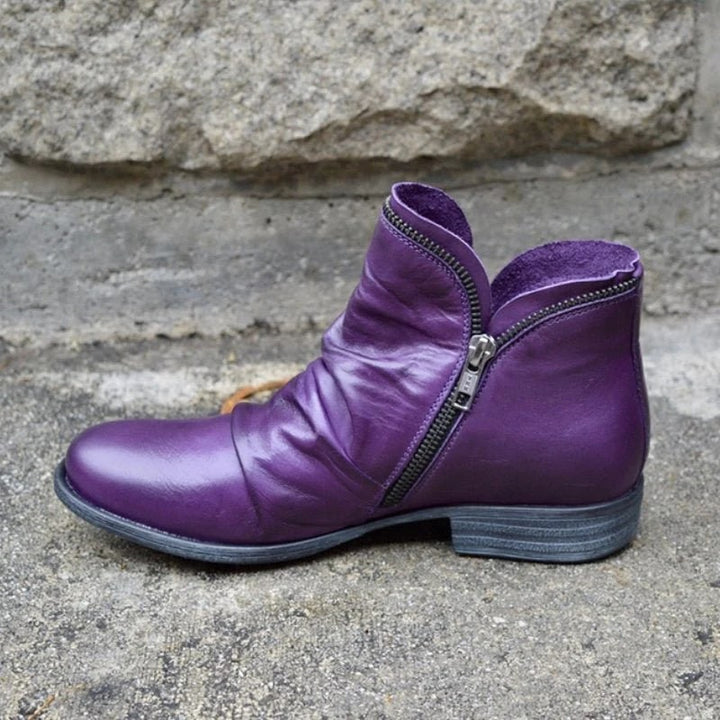 Lakelyn - Elegante Enkelboots met Ritssluiting voor Dames