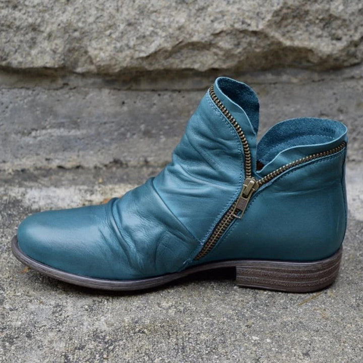 Lakelyn - Elegante Enkelboots met Ritssluiting voor Dames