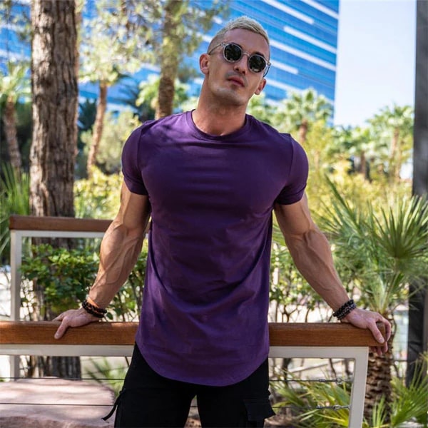 Laurens -  Stijlvol Lang T-shirt voor Mannen