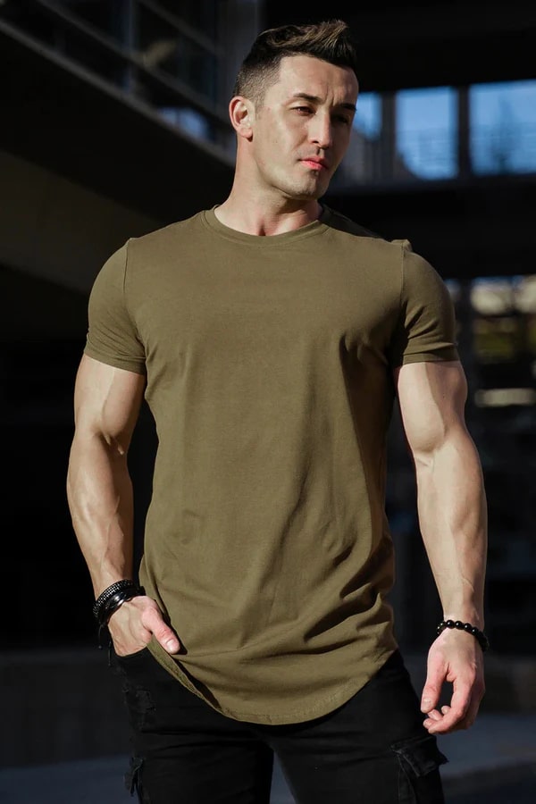Laurens -  Stijlvol Lang T-shirt voor Mannen