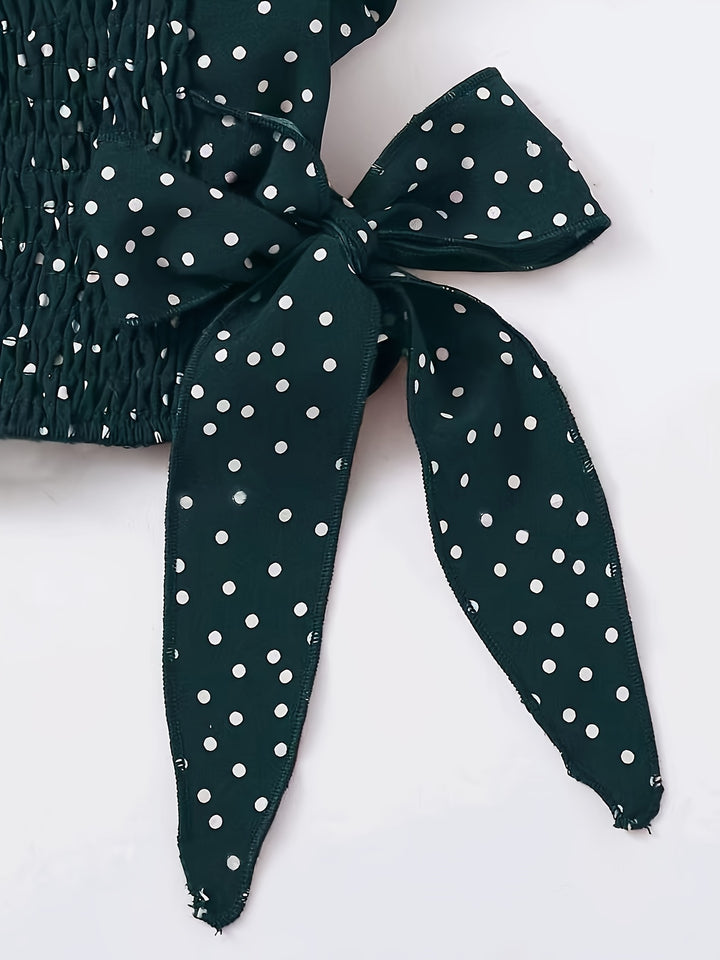 Layla | Damesblouse met Prachtig Polkadot Design
