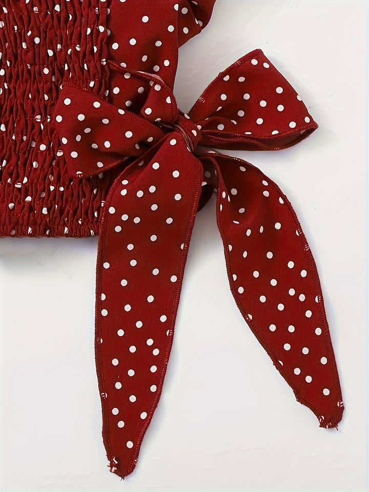 Layla | Damesblouse met Prachtig Polkadot Design