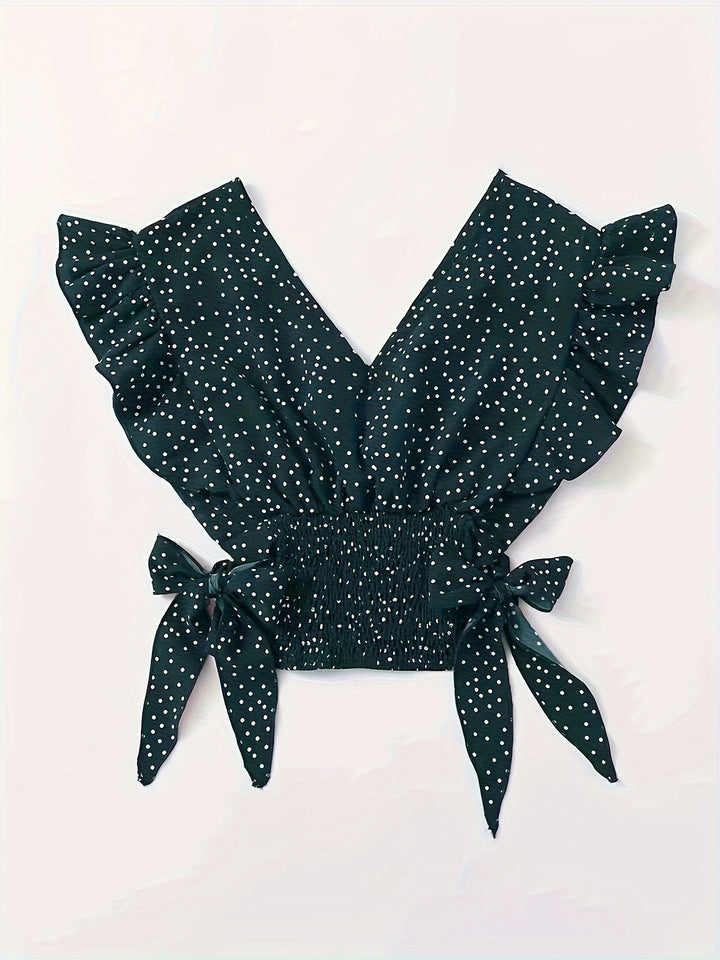Layla | Damesblouse met Prachtig Polkadot Design
