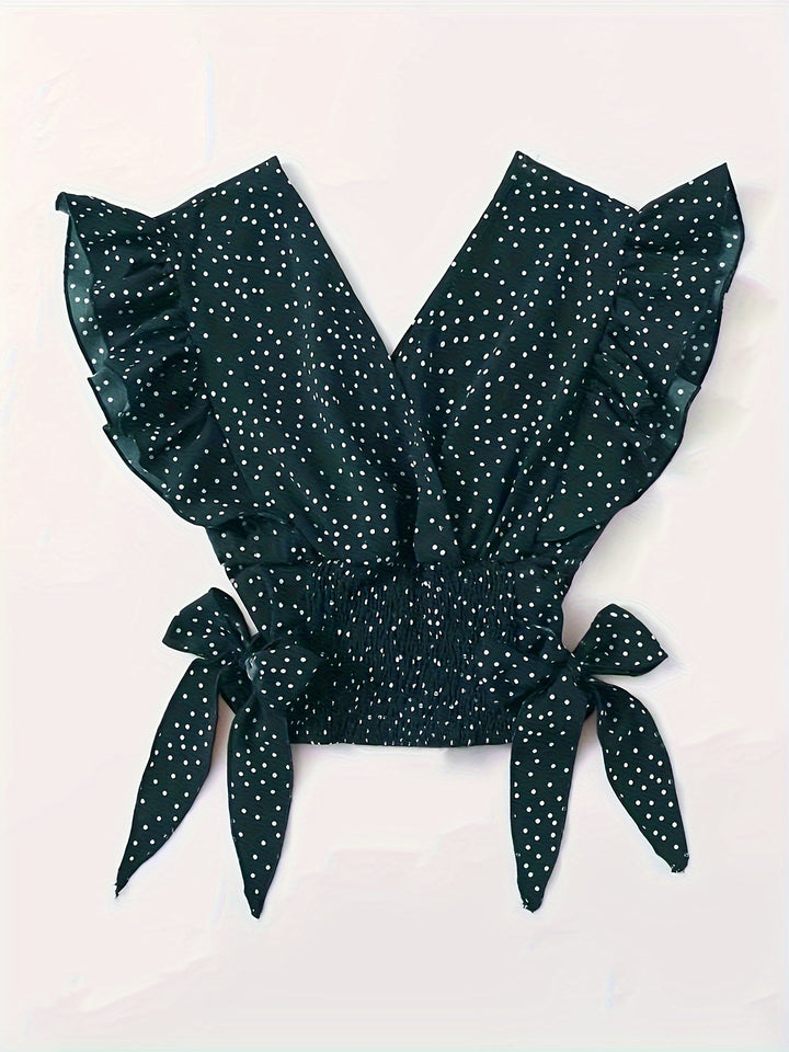 Layla | Damesblouse met Prachtig Polkadot Design