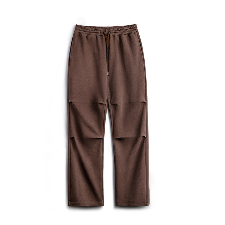 Leon | Casual Broek met Uniek Geplooid Ontwerp en Relaxte Pasvorm