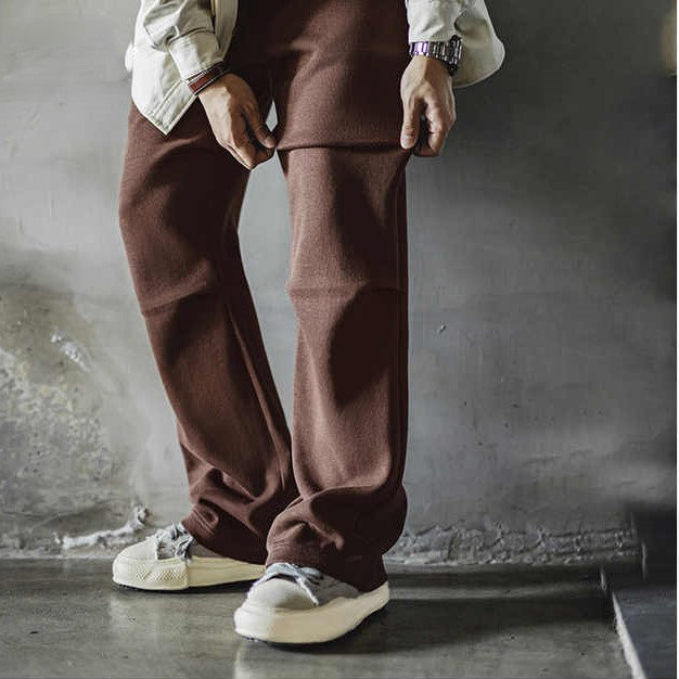 Leon | Casual Broek met Uniek Geplooid Ontwerp en Relaxte Pasvorm