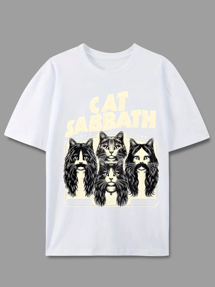 Lucas | Cat Sabbath Grafisch T-shirt voor Mannen en Vrouwen