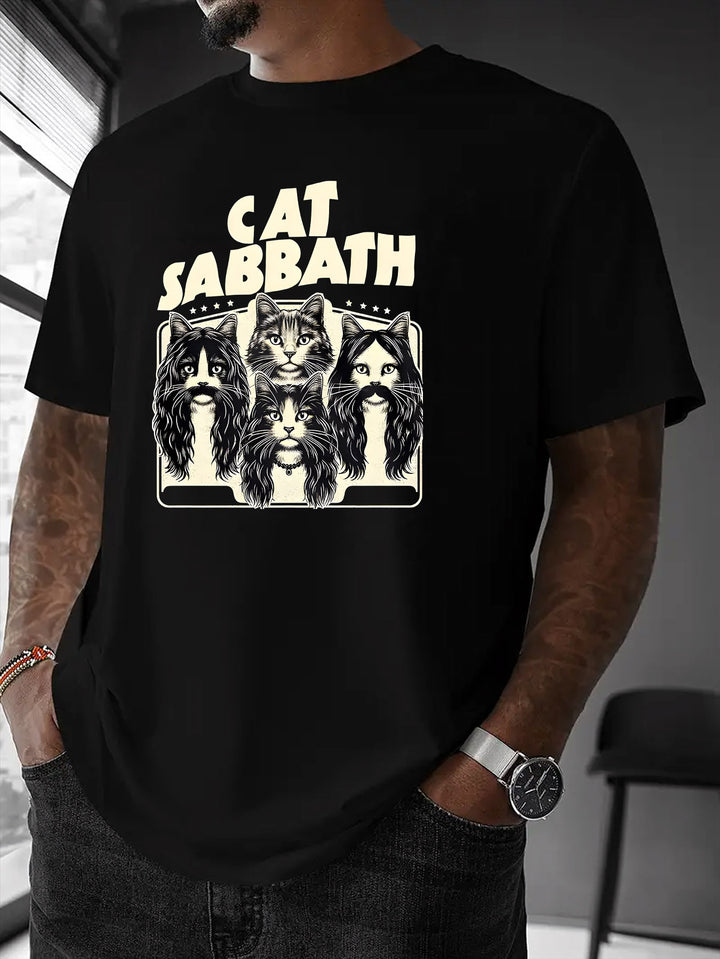 Lucas | Cat Sabbath Grafisch T-shirt voor Mannen en Vrouwen