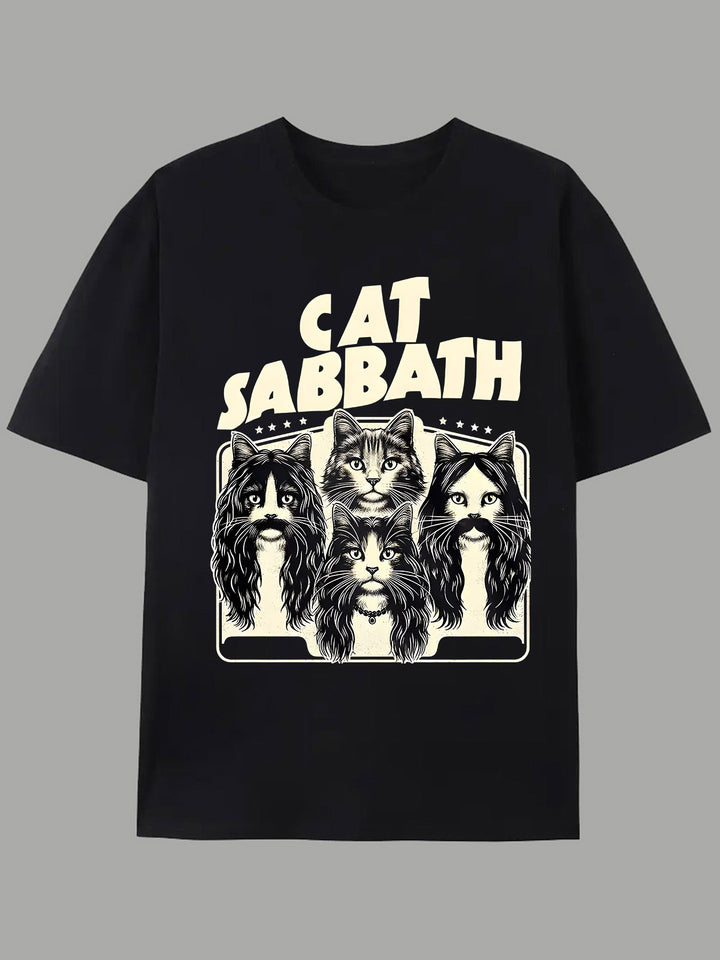 Lucas | Cat Sabbath Grafisch T-shirt voor Mannen en Vrouwen