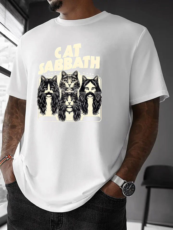 Lucas | Cat Sabbath Grafisch T-shirt voor Mannen en Vrouwen