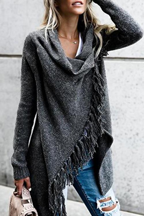 Luisa - Elegante Oversized Trui met Franjes