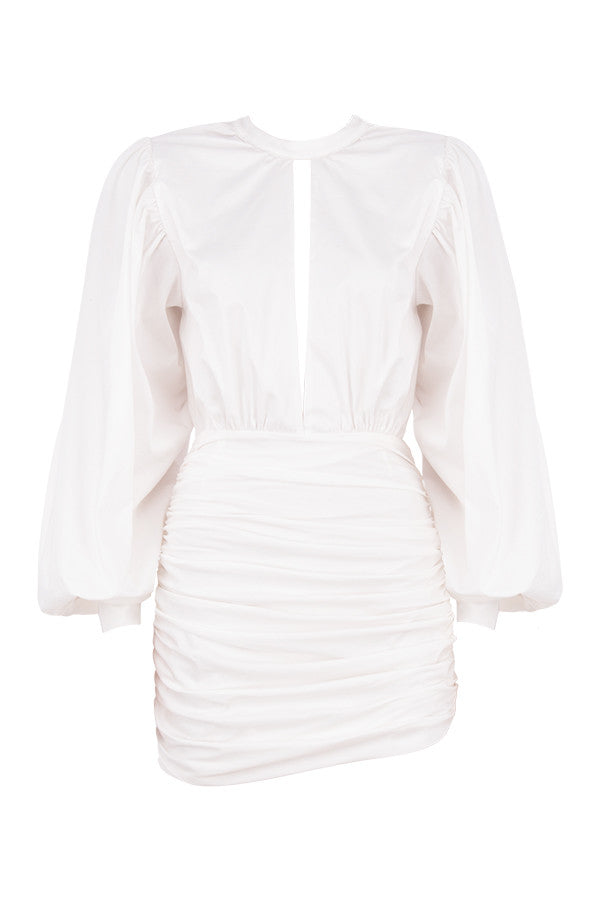 Maddison | Elegante Mini Jurk met Ballonmouwen