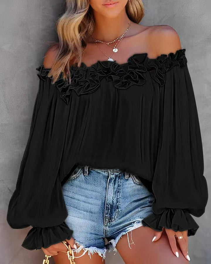 Marigold | Off-Shoulder Blouse met Ruches