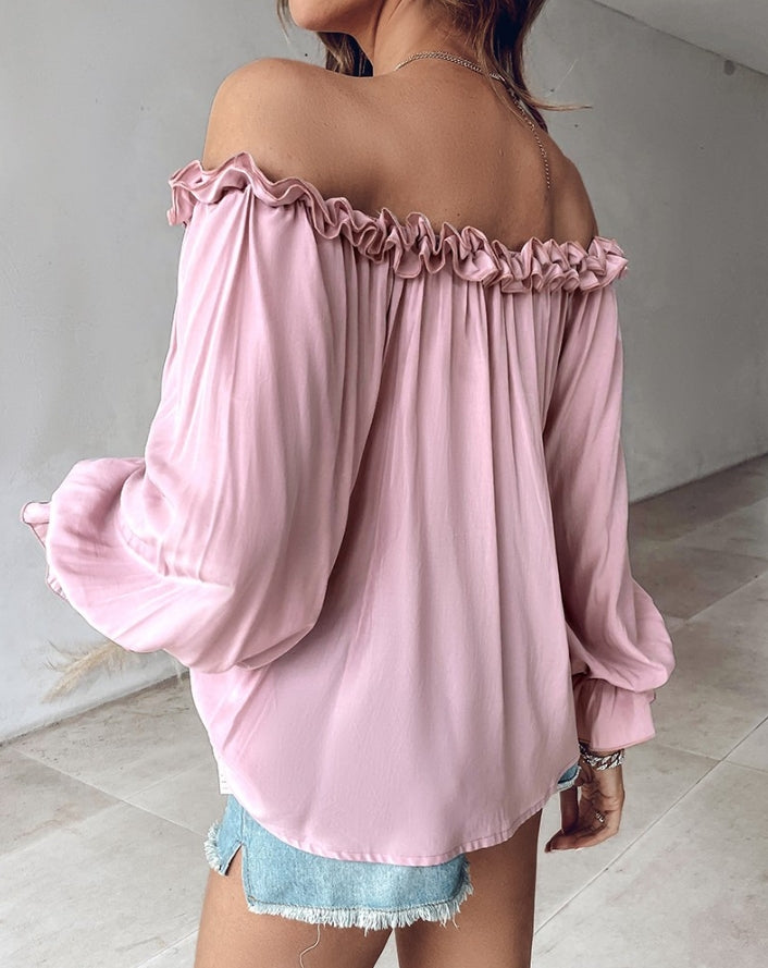 Marigold | Off-Shoulder Blouse met Ruches