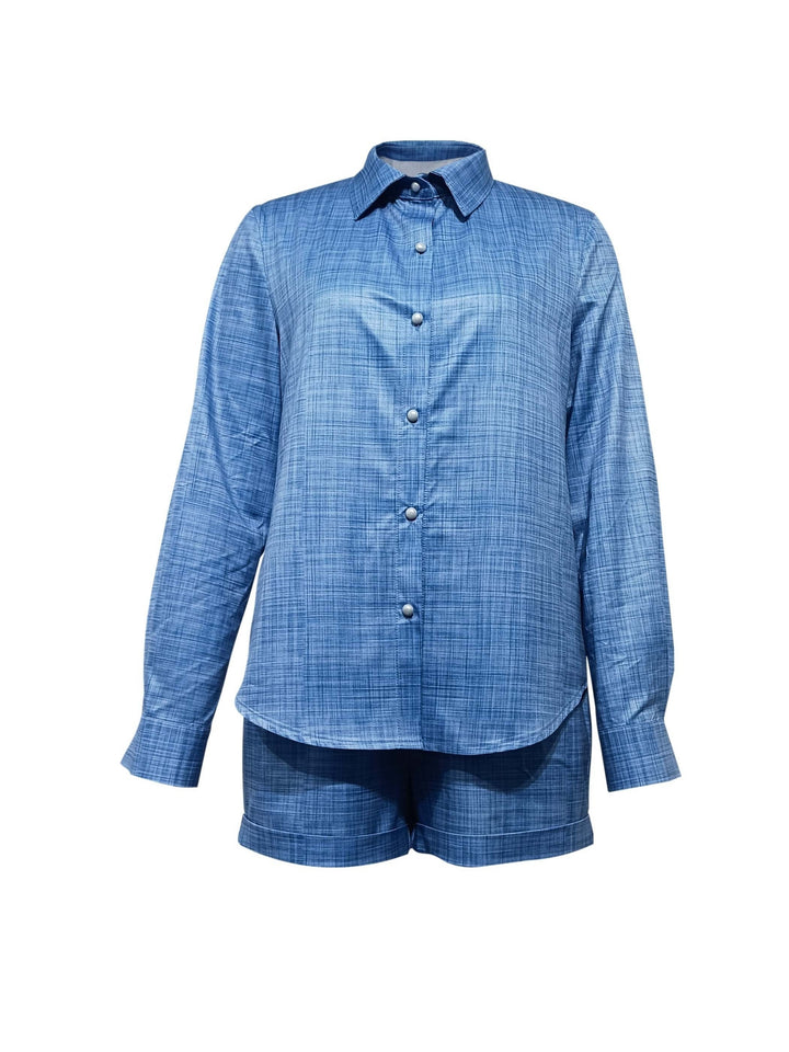 Marina | Losvallend 2-delig Zomerset met Blouse en Shorts voor Dames
