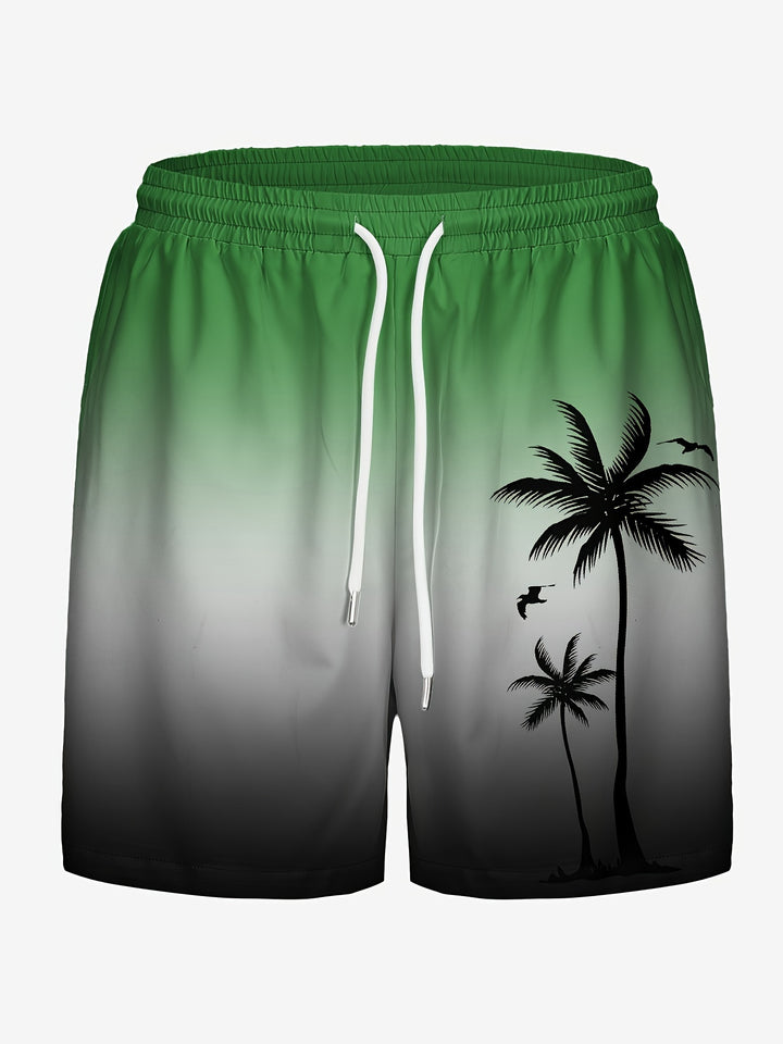 Max | Heren Zwemshorts met Tropische Palmboomprint