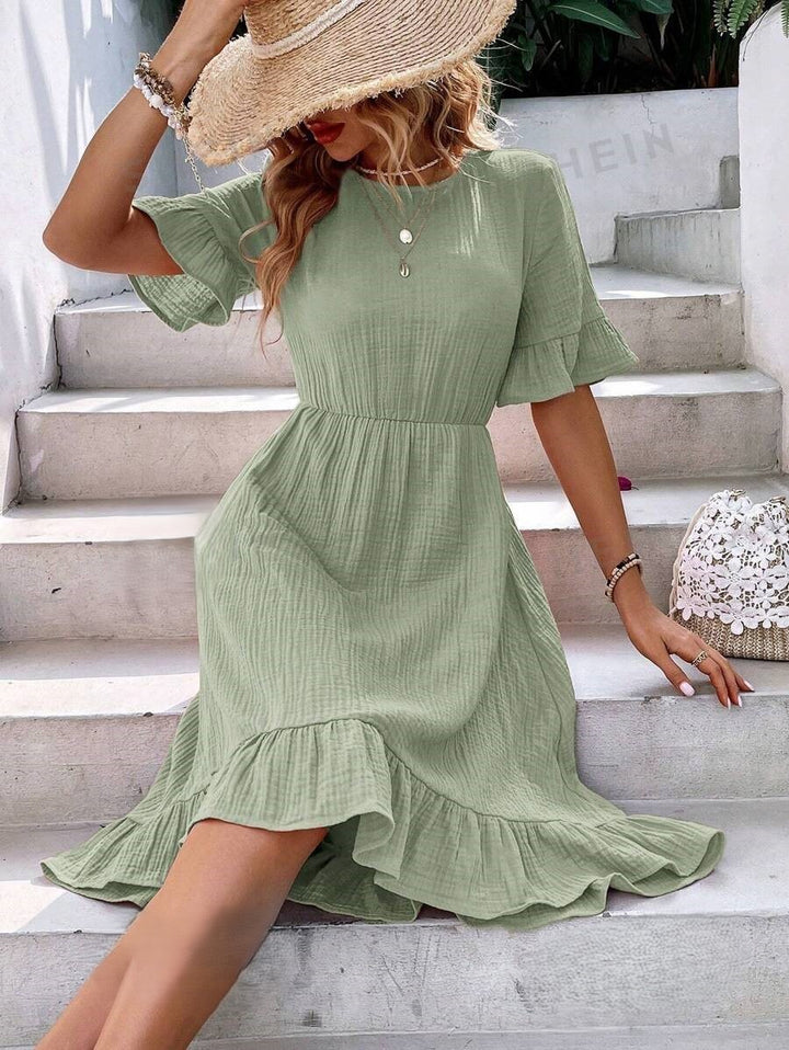 Maya | Elegante Casual Jurk met Korte Mouwen