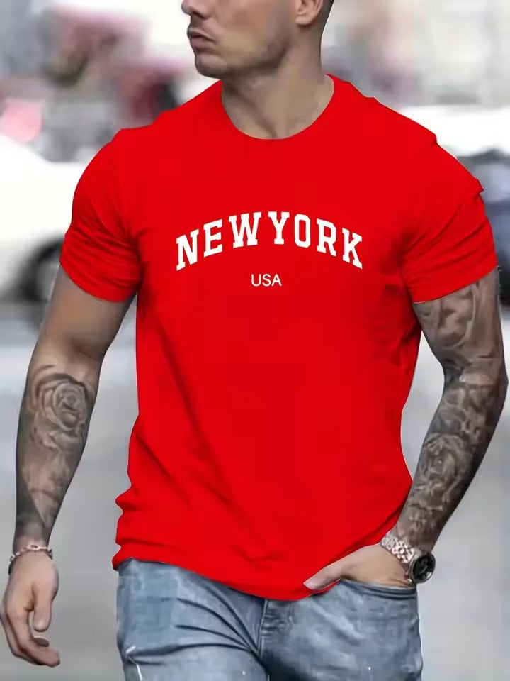 Michael | Stijlvol New York T-shirt voor Heren