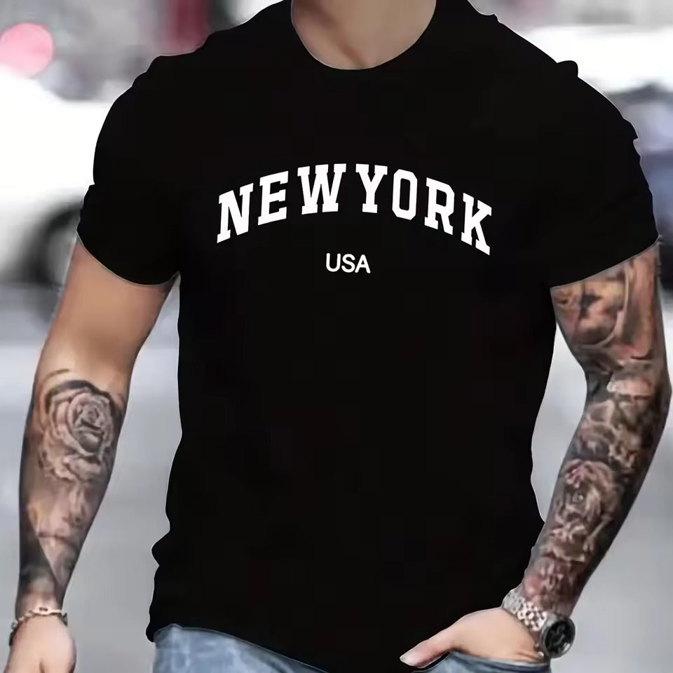 Michael | Stijlvol New York T-shirt voor Heren