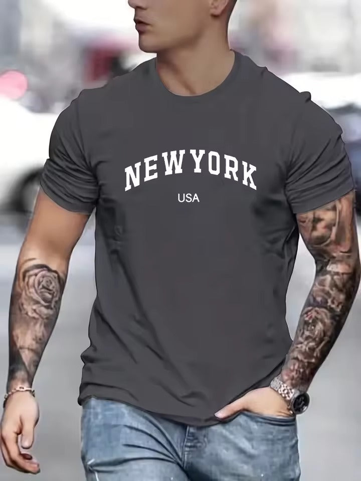 Michael | Stijlvol New York T-shirt voor Heren