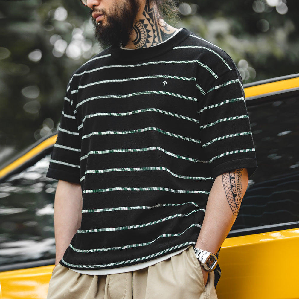 Miguel | Stijlvol Gestreept Oversized T-shirt voor Heren