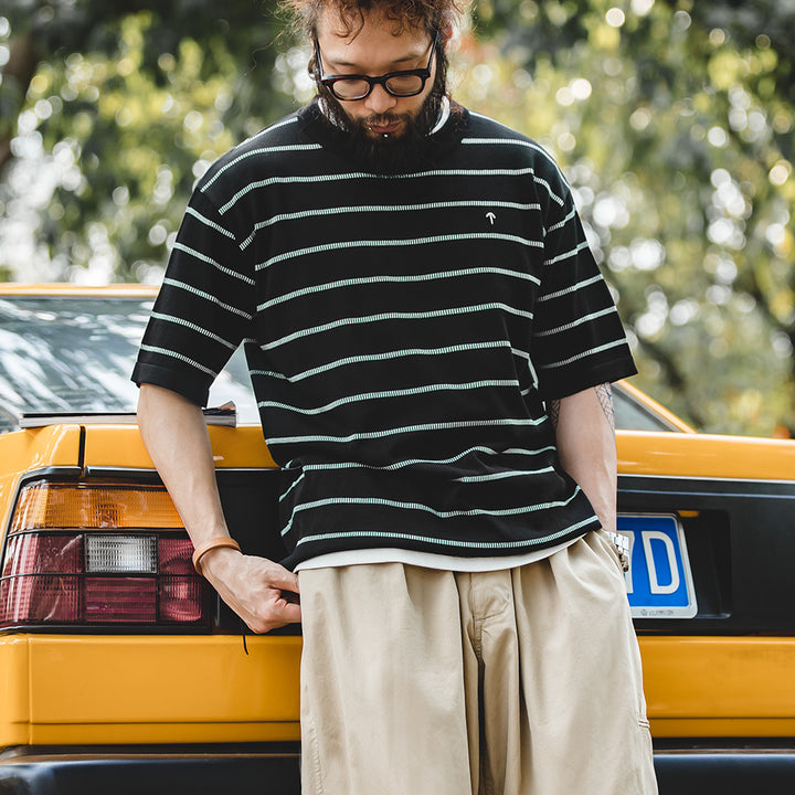 Miguel | Stijlvol Gestreept Oversized T-shirt voor Heren