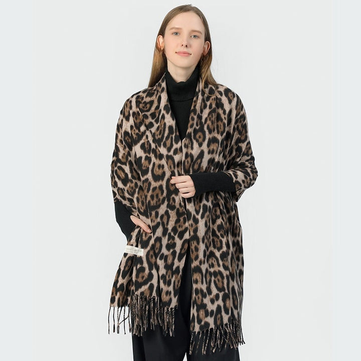 Mirthe - Stijlvolle Luipaard Sjaal