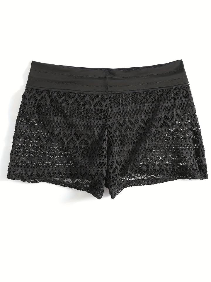 Natalie | Sexy Doorschijnende Zwemshorts met Trekkoord