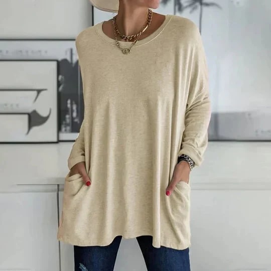 Nataly - Elegante Oversized Tuniek met Zakken